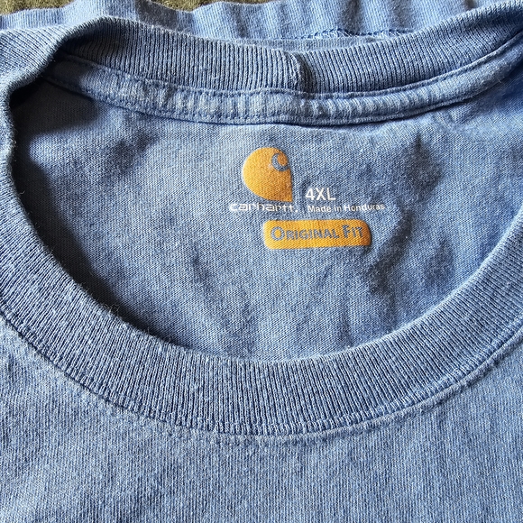 Carhartt Men's Blue Pocket T-Shirt - Picture 3 of 5